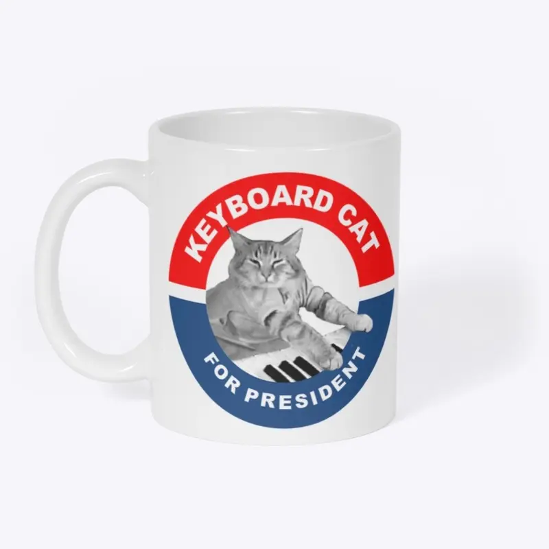 Keyboard Cat For President Mug